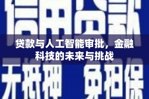 宁县贷款与人工智能审批，金融科技的未来与挑战