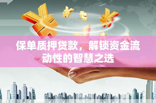 宁县保单质押贷款，解锁资金流动性的智慧之选