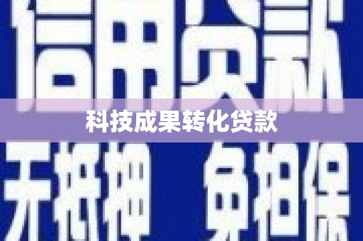 宁县科技成果转化贷款