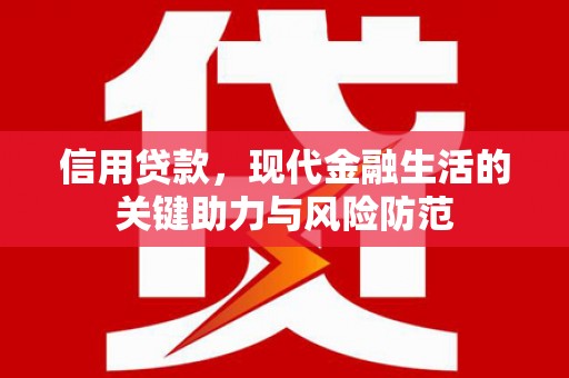 宁县信用贷款，现代金融生活的关键助力与风险防范